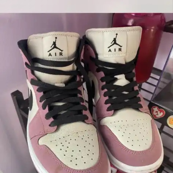 Nike Shoes - Nike Air Jordans Pink and White Sneakers
